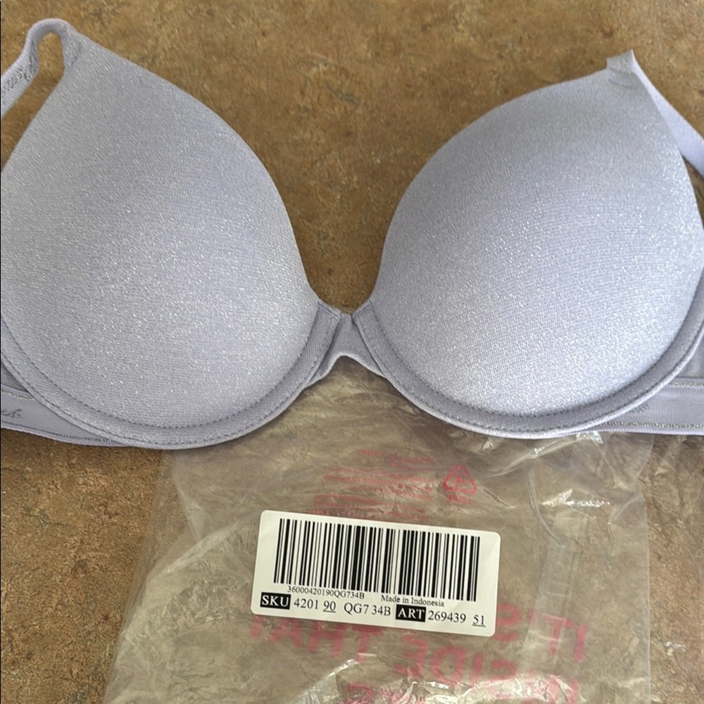 PINK Purple Full Coverage T-Shirt Bra with Underwire